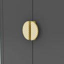 Ver imagem 7 de Guarda-roupa Noronha com Maleiro Interno 6 Portas 4 Gavetas Nature/alasca 100% Mdf - Vila Rica
