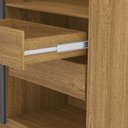Ver imagem 6 de Guarda-roupa Noronha com Maleiro Interno 6 Portas 4 Gavetas Nature/alasca 100% Mdf - Vila Rica