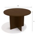 Ver imagem 3 de Conjunto Sala de Jantar Mesa Redonda 4 Cadeiras Estofadas Tiffany Kappesberg