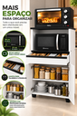 Ver mais imagens de Balcão Multiuso Forno e Micro-Ondas Organizador de Cozinha