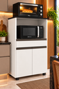 Ver imagem 7 de Balcão Multiuso Forno e Micro-Ondas Organizador de Cozinha
