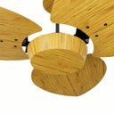 Ver imagem 2 de Ventilador de Teto Com Controle Remoto Natuvent Dahlia No Light 3 Pás Madeira Freijó 220v