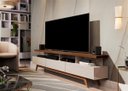 Ver imagem 3 de Rack para TV Hamal Ii 180cm Off White Freijó