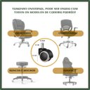 Ver mais imagens de Kit 5 Rodinhas Cadeira Escritório Luvinco Antirisco Rodízio Resistente Silicone Pu