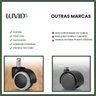 Kit 5 Rodinhas Cadeira Escritório Luvinco Antirisco Rodízio Resistente Silicone Pu - 10