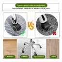 Ver imagem 5 de Kit 5 Rodinhas Cadeira Escritório Luvinco Antirisco Rodízio Resistente Silicone Pu