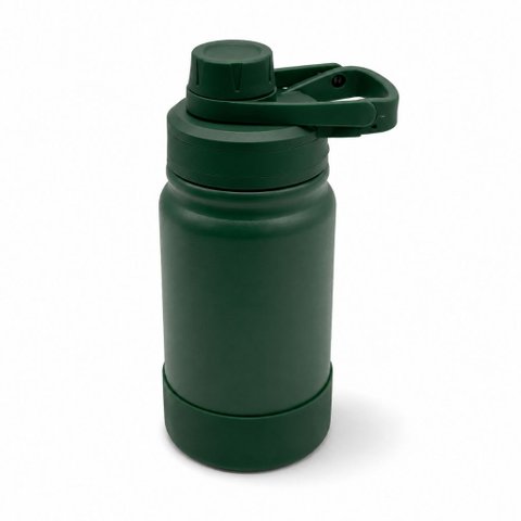 Garrafa Térmica Ms-966 350ml Capa Protetora Silicone:Verde Militar