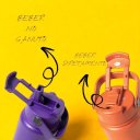 Ver imagem 2 de Garrafa Térmica Ms-966 350ml Capa Protetora Silicone:Verde Militar