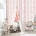 Ver imagem 2 de Papel de Parede Infantil Listrado Tons de Rosa+ Cola para Aplicação