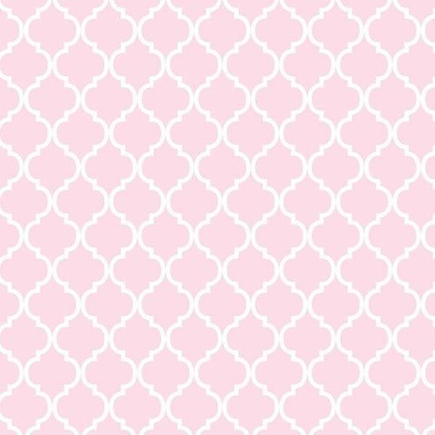 Papel de Parede Infantil Rosa Geométrico+ Cola Inclusa