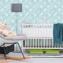 Ver imagem 1 de Papel de Parede Infantil Xadrez Azul Vinilico Lavável+ Cola para Aplicação