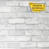 Papel de Parede Tijolinho Branco e Cinza - 9,50 Metros | 265-2601 - 2