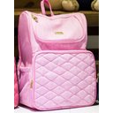 Ver imagem 2 de Mochila Bolsa Maternidade Impermeável Enxoval Bebê Original Mithi Rosa Claro
