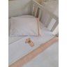 Conjunto de Lençol de Berço Ursa rosa Feminino - 1