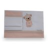 Conjunto de Lençol de Berço Ursa rosa Feminino - 2