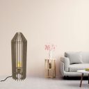 Ver imagem 2 de Luminária de Chão MDF PENEDO:Marrom/Kit com 2 - 75x20cm e 60x20cm