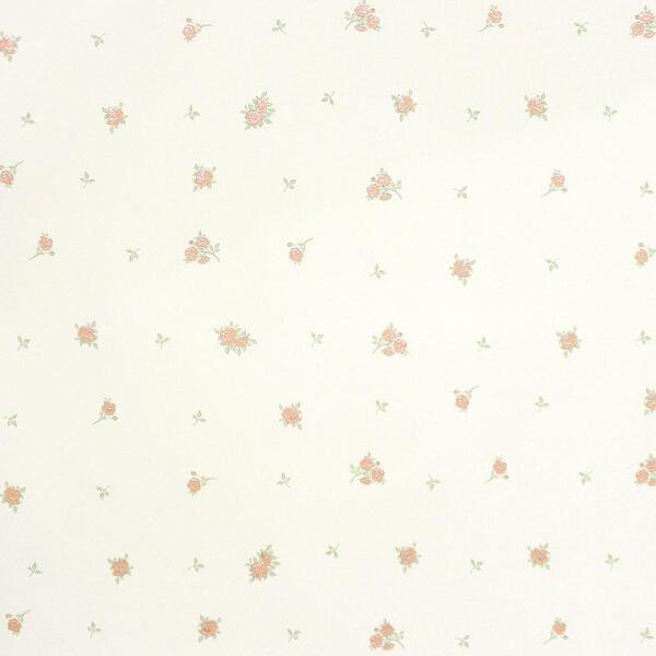 Papel de Parede Florzinhas Creme e Rose + Cola | 2912002 - 1