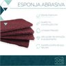 Esponja Mágica Abrasiva Limpeza Pesada Bucha Palha 9x13 - 5