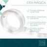 Fita Mágica Dupla Face Nano Tape Transparente Gel Parede 2m - 6