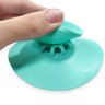 Ralo Silicone Banheiro Cozinha Tanque Tampa Veda Cheiro Pia: Verde Água - 3