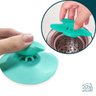 Ralo Silicone Banheiro Cozinha Tanque Tampa Veda Cheiro Pia: Verde Água - 1