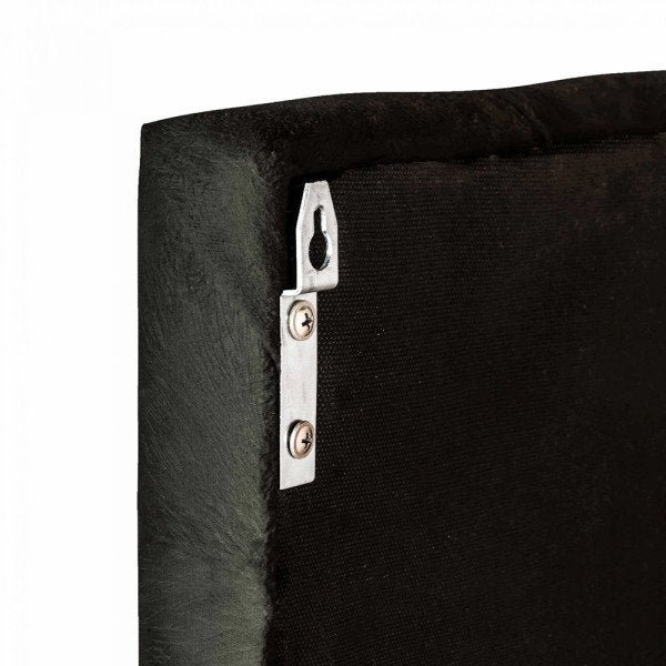 Cabeceira de Cama Box Classic Casal 140CmX55Cm Corino Preto - Móveis Madeira - 5