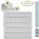 Ver imagem 4 de Kit 5 Toalhas de Banho para Hoteis Super Grossa Felpuda e Macias 100% Algodão Beka Luxo Branco