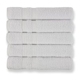 Kit 5 Toalhas de Banho para Hoteis Super Grossa Felpuda e Macias 100% Algodão Beka Luxo Branco - 1