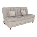 Ver imagem 1 de Sofá Cama Duda Veludo Bege Matrix Sala Premium Original 3 Lugares