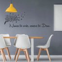 Ver imagem 3 de Adesivo Decorativo De Parede Quarto Sala Frase Arvore Deus
