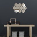 Ver imagem 6 de Espelho em Acrilico de Decorativo Parede Hexagonal 10 Peças