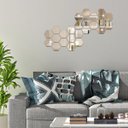 Ver imagem 4 de Espelho em Acrilico de Decorativo Parede Hexagonal 10 Peças