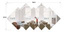 Ver imagem 3 de Espelho Decorativo Acrílico Sala Quarto Geometrico 7 Peças
