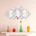 Ver imagem 4 de Espelho Decorativo Acrílico Sala Quarto Geometrico 7 Peças
