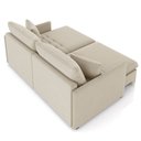 Ver mais imagens de Sofá Cama Retrátil para Sala de Estar 234cm Una K01 Veludo Bege - Lyam Decor