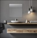 Ver imagem 3 de Espelho Decorativo Vidro Quadrado 30x30cm Sala Banheiro Lapidado
