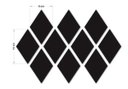 Ver imagem 2 de Espelho Decorativo Diamante em Acrílico Losango 10 Peças