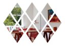 Ver imagem 1 de Espelho Decorativo Diamante em Acrílico Losango 10 Peças