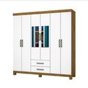 Ver imagem 1 de Guarda Roupa Casal A22 6 Portas 2 Gavetas Com Espelho Carioca Móveis