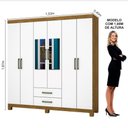 Ver imagem 7 de Guarda Roupa Casal A22 6 Portas 2 Gavetas Com Espelho Carioca Móveis