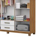 Ver imagem 5 de Guarda Roupa Casal A22 6 Portas 2 Gavetas Com Espelho Carioca Móveis