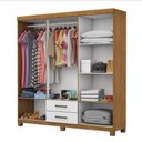 Ver imagem 3 de Guarda Roupa Casal A22 6 Portas 2 Gavetas Com Espelho Carioca Móveis