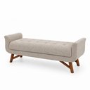 Ver imagem 5 de Puff Recamier 195cm Andros Linho Bege - Sallar Home