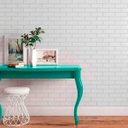 Ver imagem 1 de Papel De Parede Autocolante Adesivo Tijolo Branco Efeito 3D