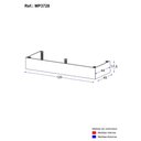 Ver imagem 3 de Kit Rodapé para Balcão Cozinha 120cm Veneza com Pés Multimóveis Mp3728 Branco