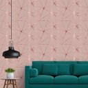 Ver imagem 1 de Papel De Parede Adesivo Autocolante Geométrico Rose Gloss