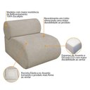 Ver imagem 7 de Kit 2 Poltronas Decorativas Orgânica Virgínia Linho - Doce Sonho Móveis Bege