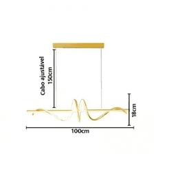 Pendente Winder Dourado 30w 3000k Sl-0584/h2 Gd - 5