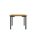Ver imagem 5 de Mesa para Sala de Jantar 109x68cm Tampo em MDF Compact Marrom/Preto/Nature