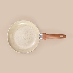 Frigideira Antiaderente 22cm de Ceramica e Aluminio Bege - Oikos - 3